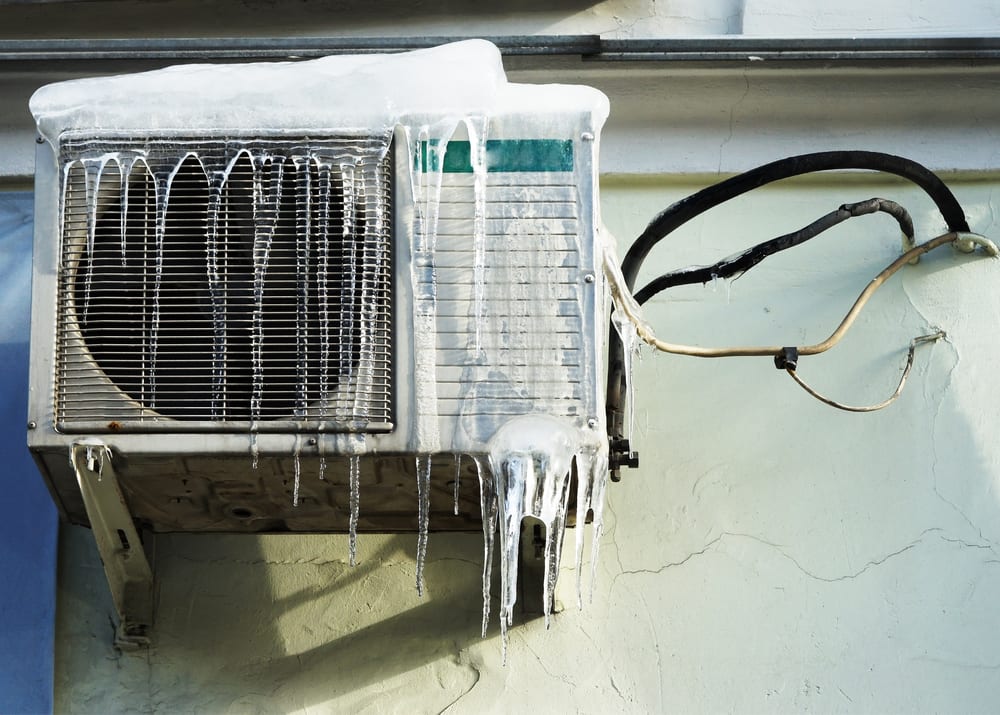 frozen air conditioner